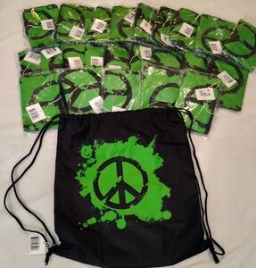 NWT! Peace ✌️ Cinch Bags (Bundle Of 25)